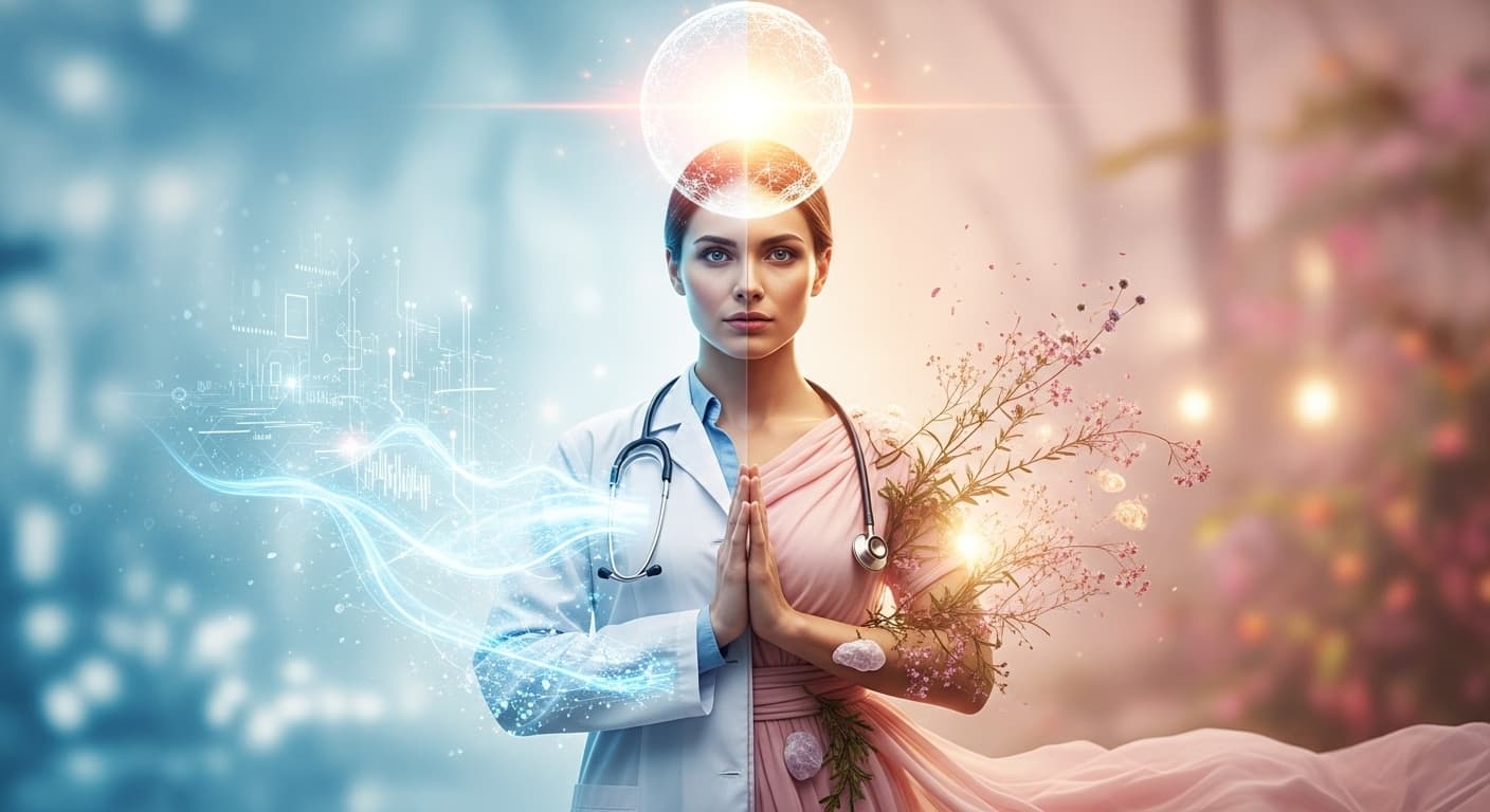 Fusion de la médecine traditionnelle et de l'approche holistique